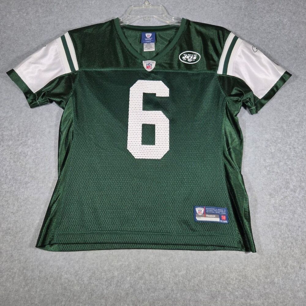 Reebok NY Jets Mark Sanchez #6 Jersey Womens M Green NFL Onfield Football